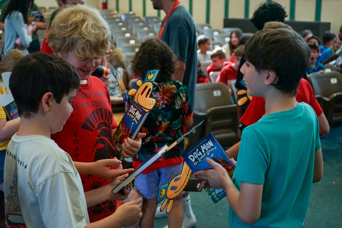 Caroline Johns (@northgateproud) on Twitter photo Author Dav Pilkey, Scholastic, and <a href="/riverstonepgh/">Riverstone Books</a> partnered to give all Northgate elementary students in grades 2-6 a free copy of Pilkey’s latest graphic novel, Dog Man: The Scarlet Shedder, this morning!
#NorthgateProud Author Dav Pilkey, Scholastic, and <a href="/riverstonepgh/">Riverstone Books</a> partnered to give all Northgate elementary students in grades 2-6 a free copy of Pilkey’s latest graphic novel, Dog Man: The Scarlet Shedder, this morning!
#NorthgateProud