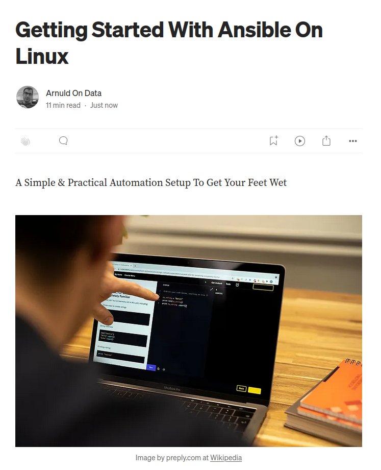 ArnuldOnData's tweet photo. Want to get started in Ansible? Here is a simple and practical set-up:

https://t.co/p2OcYmzb3f
#devops #SoftwareEngineering #linux #codinglife https://t.co/4QqU72K5Pl