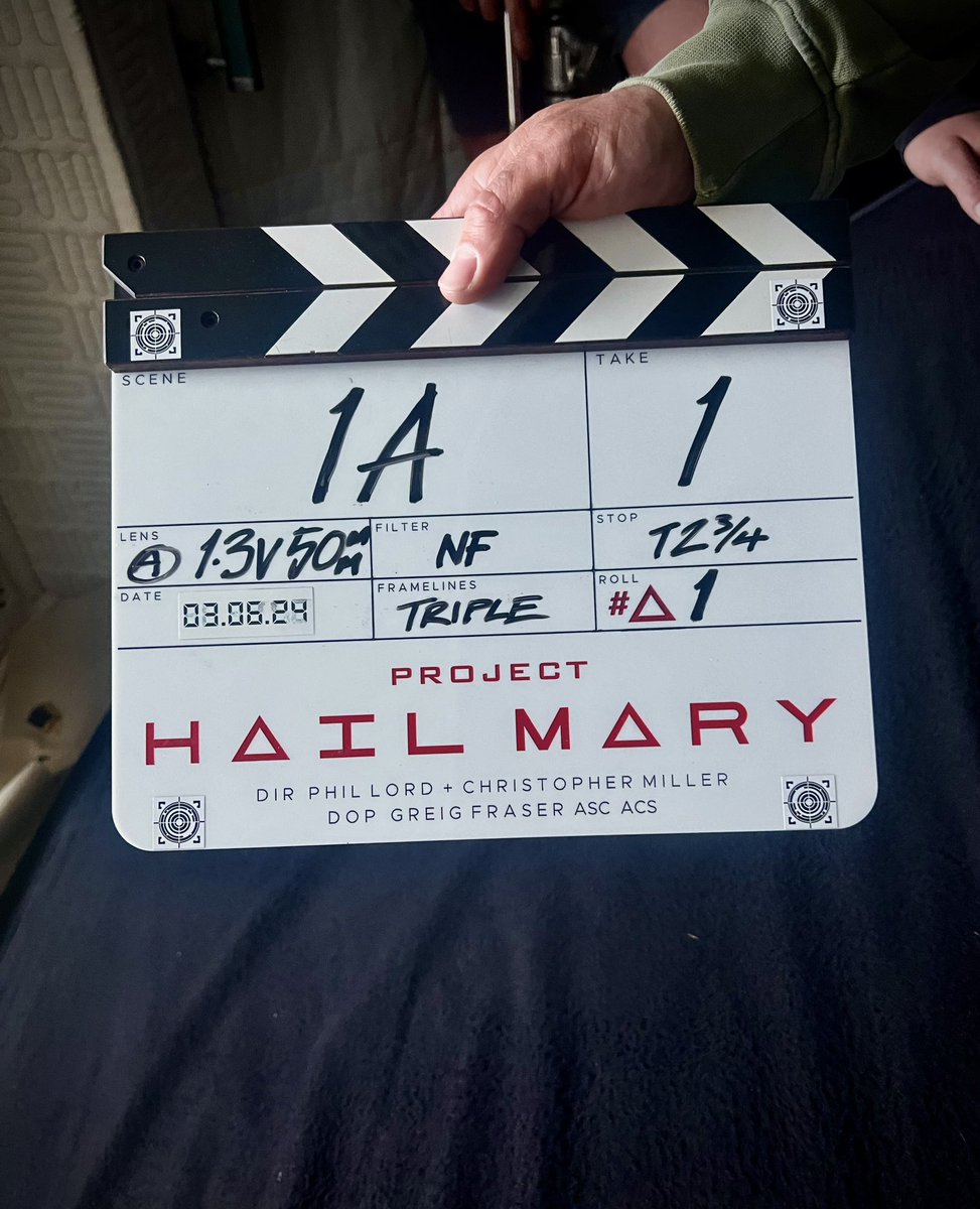 El thriller de ciencia ficción "PROJECT HAIL MARY", de Phil Lord y Chris Miller, ha comenzado su rodaje.

- Protagonizada por Ryan Gosling y Sandra Hüller

- Fotografía de Greig Fraser (películas de Dune)

- Estreno en cines el 20 de marzo de 2026
