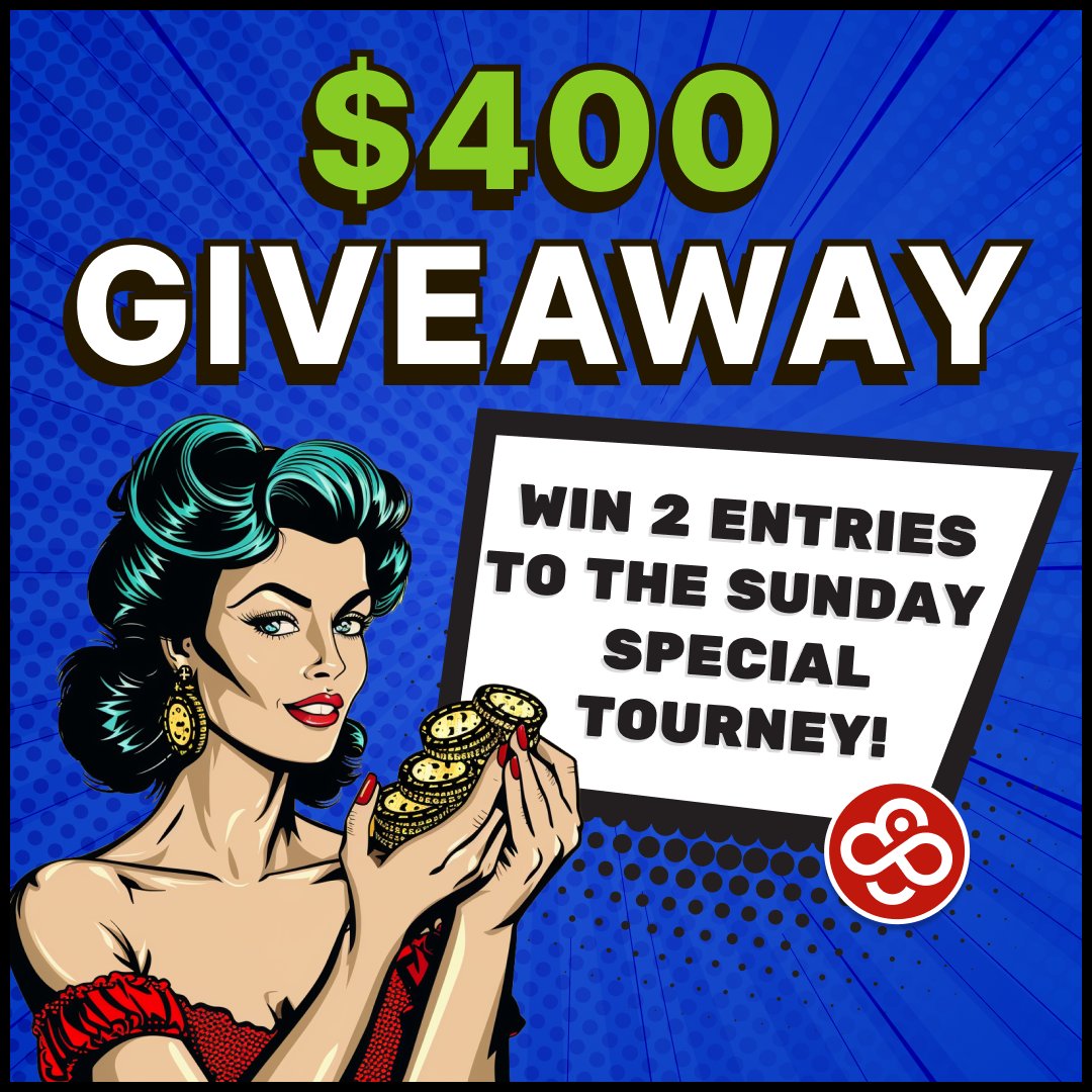 🔥🔥 $400 CoinPoker #Giveaway 🔥🔥

This Sunday, two lucky winners will get $200 entries for the Sunday Special tourney ($40K)!

How to Enter 🔥 
1⃣ Follow <a href="/CoinPoker_OFF/">CoinPoker</a>
2⃣ RT this post 
3⃣ Comment with your CoinPoker username

Tournament Info: 
💸 Buy-in = $200 
💰 GTD prize