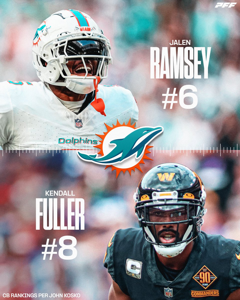 PFF's tweet photo. The new Dolphins CB duo 👀👀 https://t.co/oiomFdr8aO