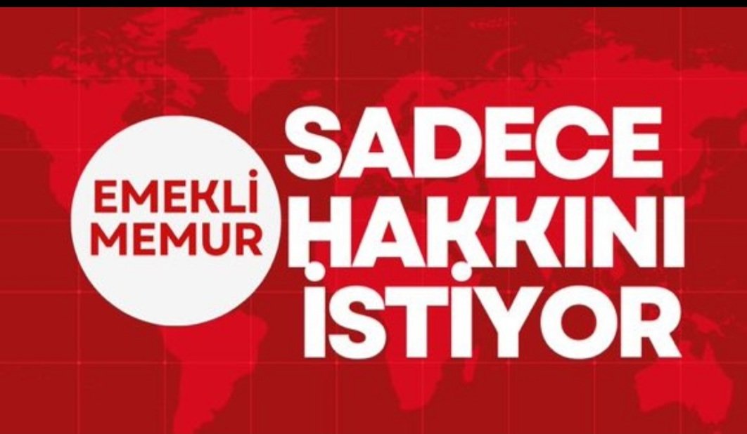 #MemurEmeklisineAdalet MEMUR EMEKLİSİNİ, çalışan memur ile ayrıştıran ve maaşının yarı yarıya düşmesine sebep olan 375 sayılı KHK 40. maddesi iptal edilsin..!!!
Haksızlık sona ersin...
Adalet yerini bulsun...
<a href="/RTErdogan/">Recep Tayyip Erdoğan</a>
<a href="/memetsimsek/">Mehmet Simsek</a>
<a href="/isikhanvedat/">Prof. Dr. Vedat Işıkhan</a>
