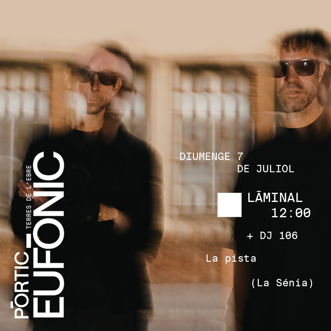 I a La Sénia: acció de l’explorador sonor tortosí Carlos Martorell @shoegx en un camp d’oliveres i vermut amb el pop electrònic de <a href="/laminal_music/">laminal</a>. #Eufònic2024