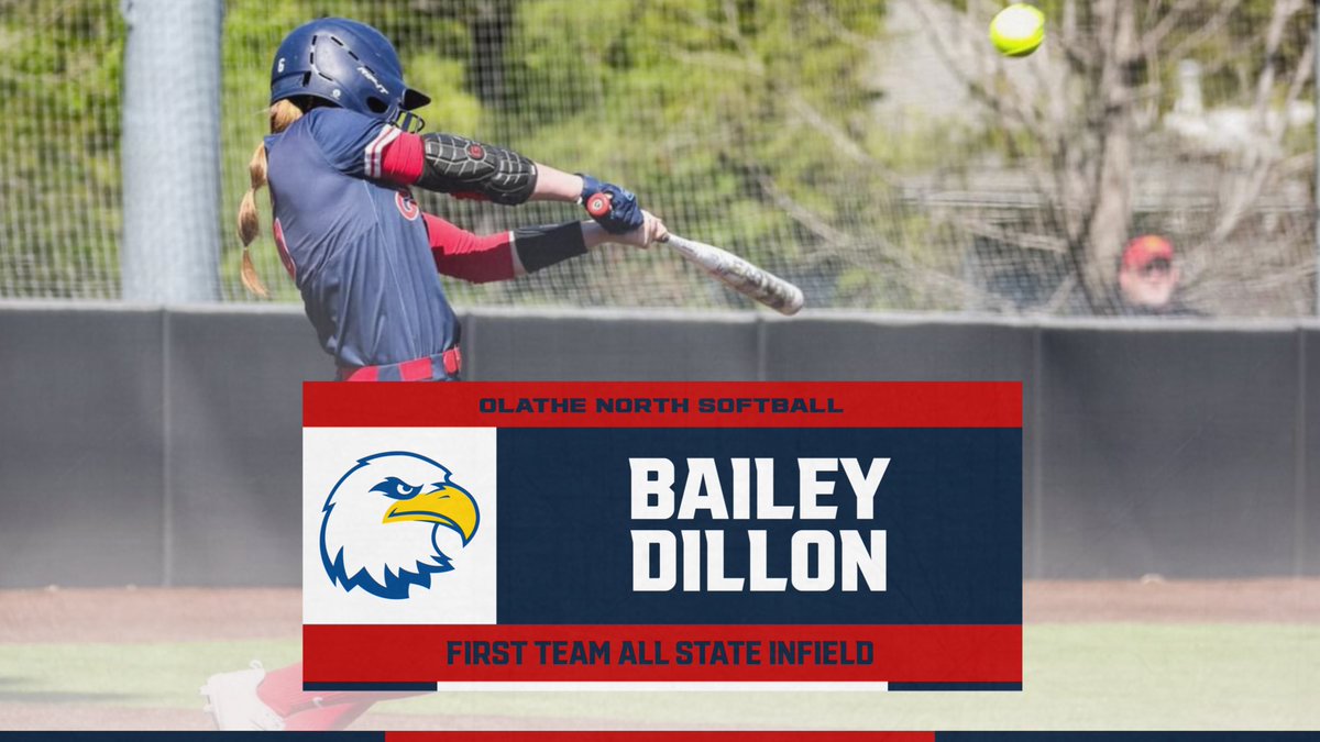 Bailey Dillon was selected to the first team all state team as an infielder 🥎