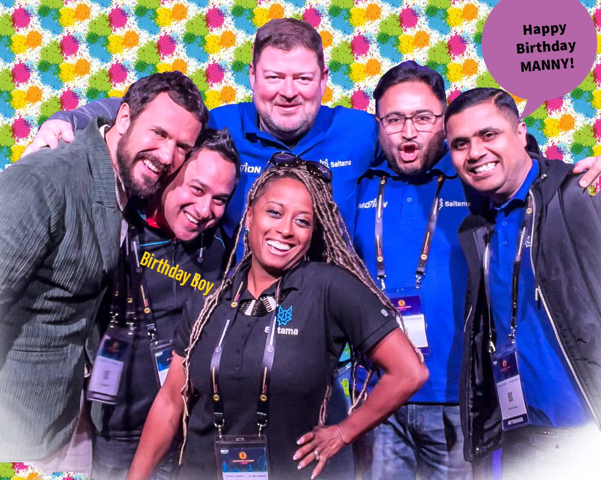 Celebrating this kind, generous, industrious man on yet another successful lap around the sun ☀️ 
To the hardest working man in #STC
HAPPY BIRTHDAY <a href="/mannythehitman/">Mkay SaitaChain ⛓️</a> 🎁🎊🎂🎈 
#HappyBirthday #SaitaChainCoin #MannyForPresident 🎉👏🏽🎈🍾