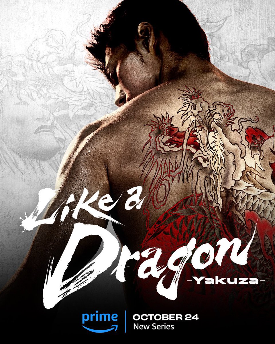 ev_geek's tweet photo. ¡'Like A Dragon: Yakuza' tendrá una serie live-action! 🤯

La adaptación del videojuego se estrenará el 24 de octubre en @PrimeVideo. https://t.co/Rc2A6dMsrY