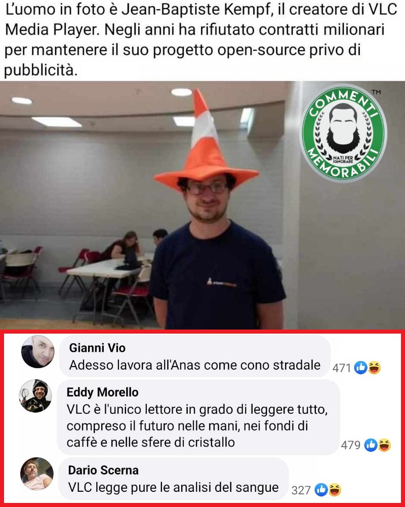 CM_Memorabili's tweet photo. "Fate piano, è un eroe..." [Cit.] #commentimemorabili #vlcplayer #eroe https://t.co/3tAwCQoxBA