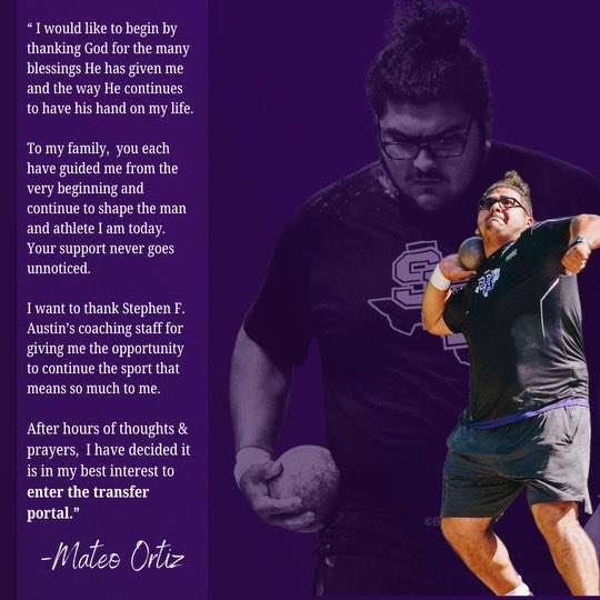 Grateful for everything that I learned in year 1, onto the next chapter. #throws #trackandfield