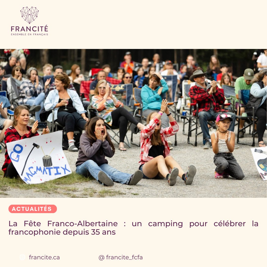 📰« Très populaire parmi les francophones de l’Alberta, l’événement offre une expérience estivale unique. Il s’agit d’offrir une pléthore d’activités autour d’un camping pendant quatre jours, le tout en français. »  ⚜️  🏕️

👉Lire l'article : francite.ca  

#FrCan