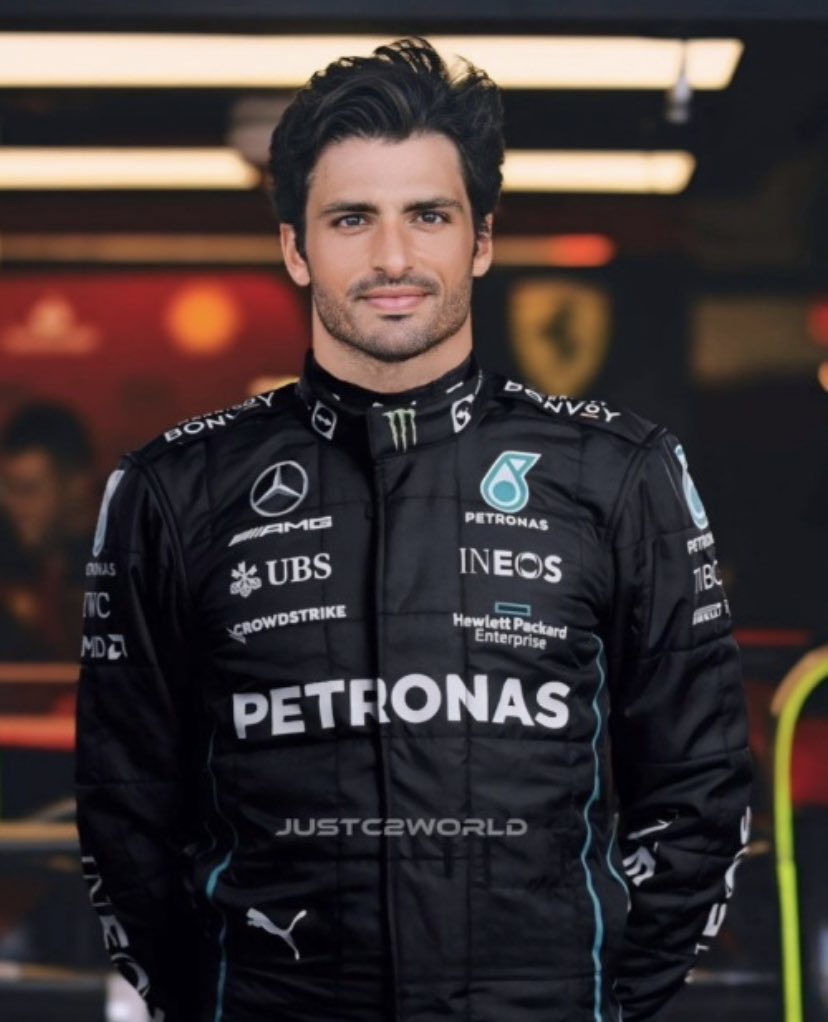 SAINZLOVERS's tweet photo. now lets pray for photoshopped carlos mercedes https://t.co/Sy8sGTxG8v
