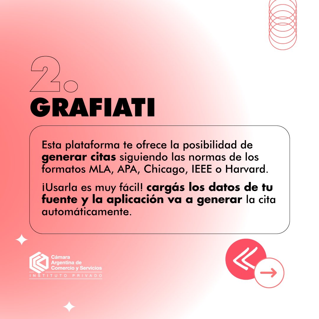 InstitutoCAC's tweet photo. Te compartimos 2 herramientas 🛠muy útiles para el proceso de estudio y de citación.

👉Deslizá y descubrilas…

¡No te olvides de compartir este tip con tus facuamigos!

#SomosIP #IPHacks https://t.co/rRhRids1Tr