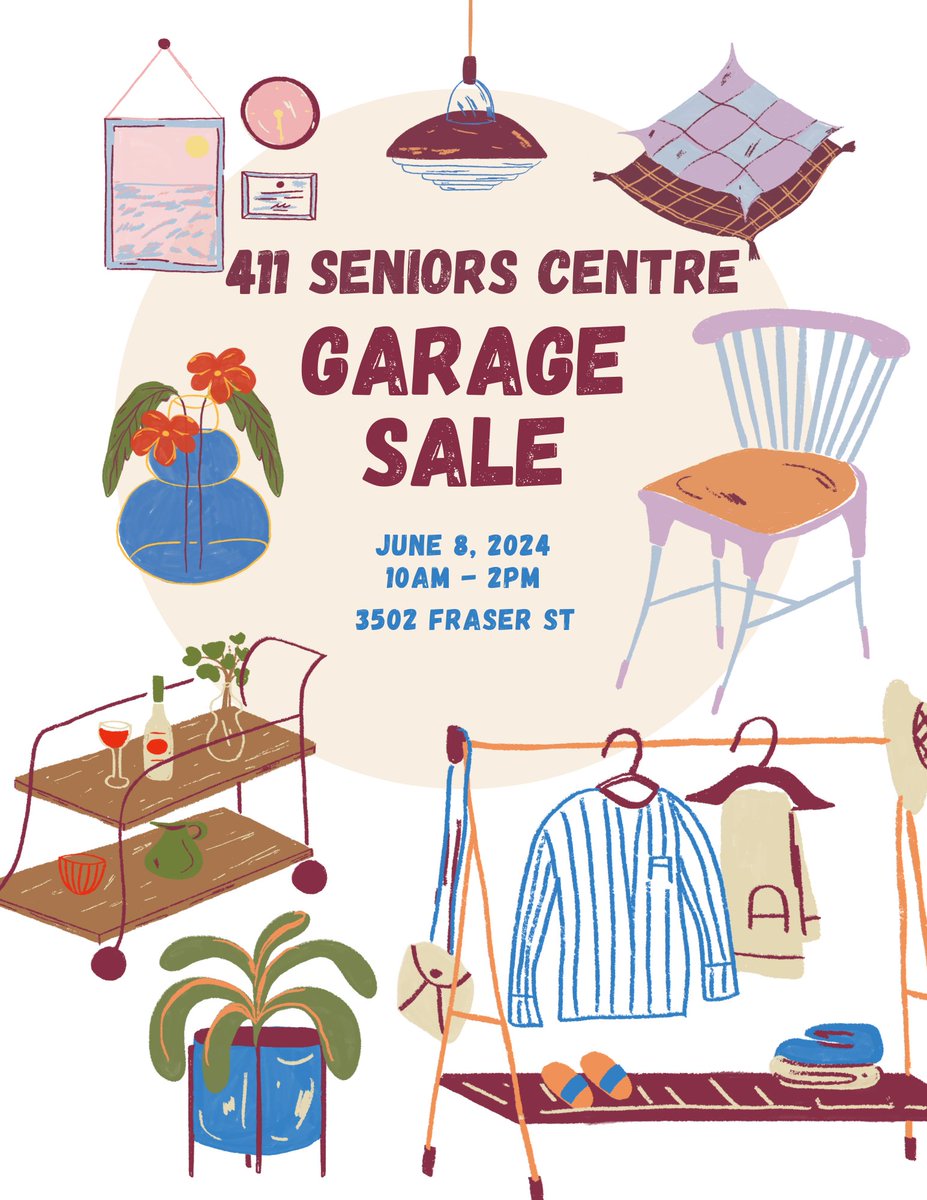 411Seniors's tweet photo. Friendly reminder! 
This Saturday June 8th from 10AM - 2PM we will be hosting our garage sale!
This is a family friendly event so all are welcome. Hotdogs will be on served!

Rain or Shine, GIANT Multi-Person, Absolutely No Early Birds

Link to the event: https://t.co/DmHNOqs6ac https://t.co/99ptll4Pns