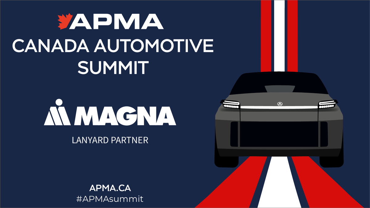 APMACanada's tweet photo. Thank you, @MagnaInt for providing lanyards at the Canada Automotive Summit! Magna is at the forefront of developing technologies, systems, and concepts that make vehicles safer and cleaner.

Join us on June 11! Get your 🎟️ here: https://t.co/k5VuWmUig3
#APMAsummit #ForwardForAll https://t.co/eeprnjBWn3