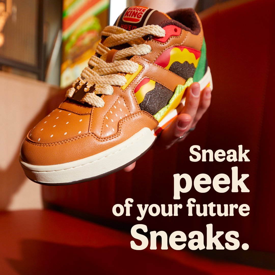 Perfect for visiting us.  For your chance to win a pair of sneakers, visit burgerking.be/sneakers.  Offer valid until 10 June.