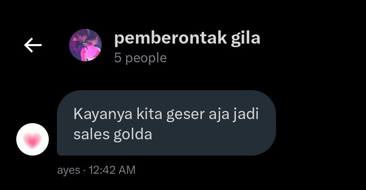 kalo ayes ngomong gini artinya ada gebrakan 🫂