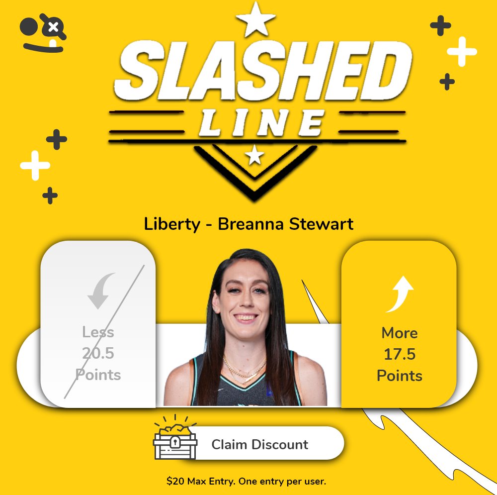 🚨 Slashed Line🚨
We have slashed Breanna Stewart's points to 17.5 for tonight's game! 🔥

🎉4 users who Like, Retweet, &amp; Comment their username will receive $25 in promo funds!

⭐️Bonus points if you comment with a screenshot of your slip.