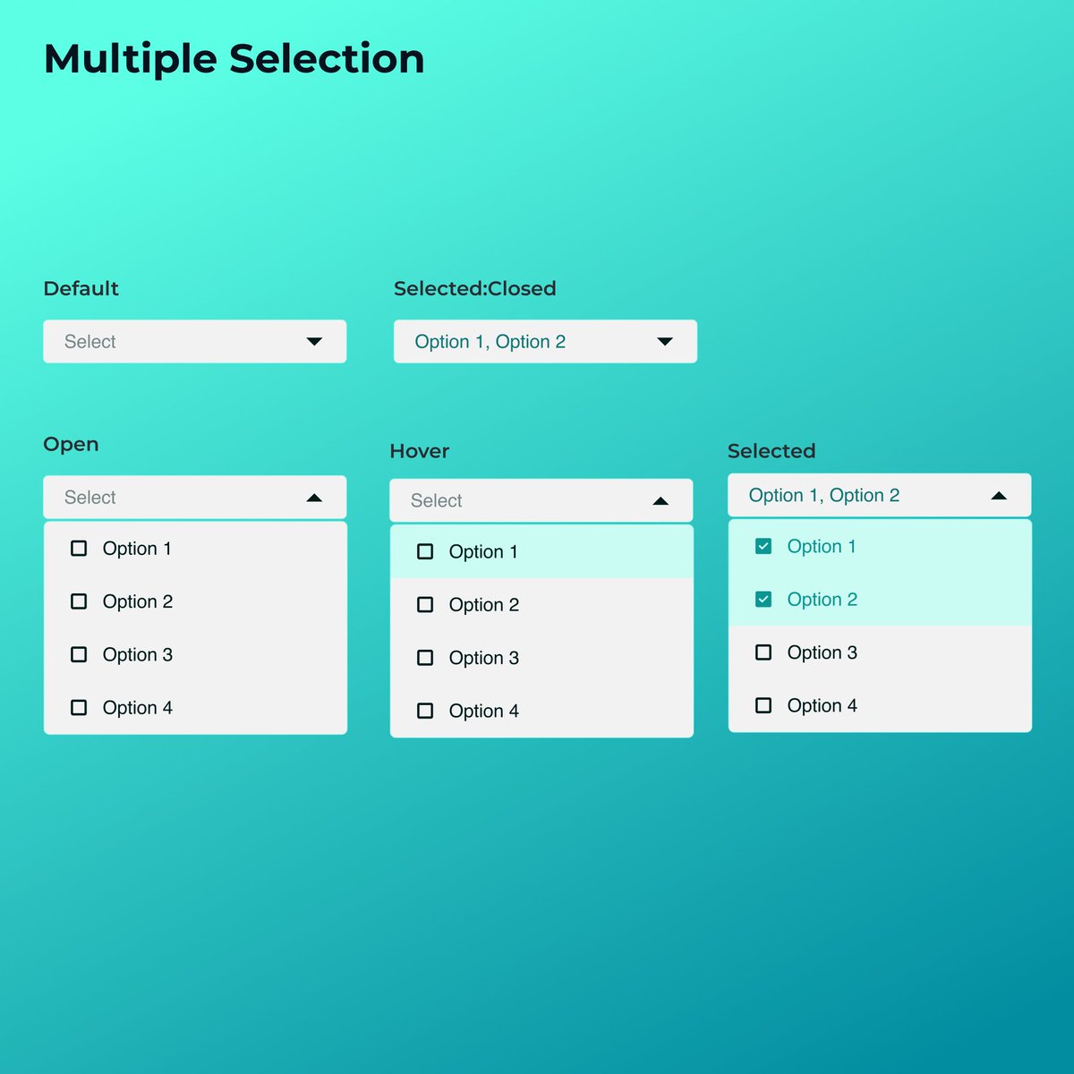 AdritaRoy_UX's tweet image. #DailyUI - 027 - Dropdown
Designed two types of dropdown UI component for single selection and multiple selection.
#UIComponent #UIElement #Dropdown #UIUX #Figma #Prototype #ProductDesign #DailyUI27