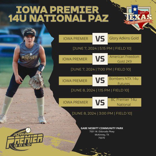 This Week in Dallas!  Our 14U National Team kicks off summer!
#IPFLIFE🖤💛🖤💛🖤💛🖤💛