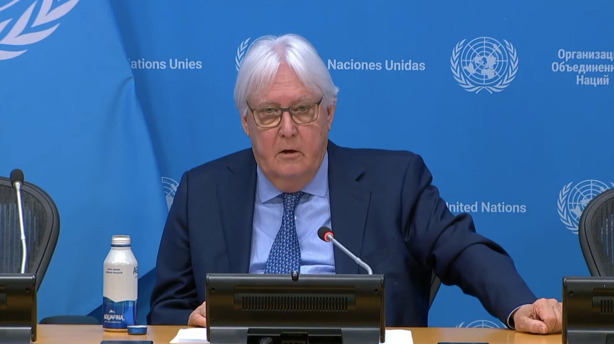 “I leave this job with a sense of work unfulfilled because the world is a worse place now than when I joined in 2021” – Martin Griffiths, <a href="/UNReliefChief/">Tom Fletcher</a>, 4 Jun ‘24