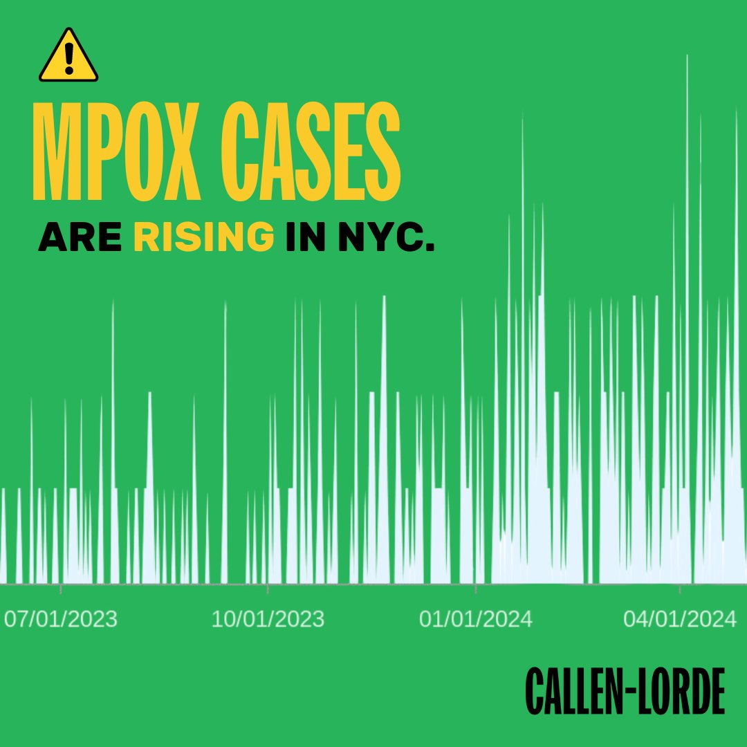 Mpox cases are rising in the NYC region. What does this mean for you? 

💉 Two doses of the Jynneos smallpox/mpox vaccine (use our website to find a vaccine in your neighborhood).

☑️ If vaccinated, stay alert. Breakthrough cases are possible.  

⚕️Visit Callen-Lorge.org/Mpox
