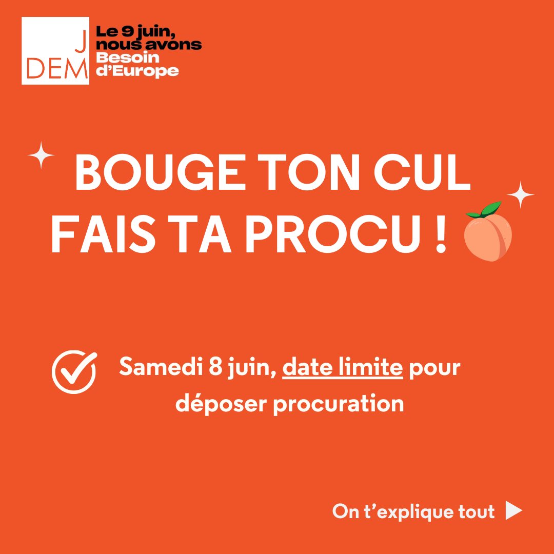 J_Democrates's tweet image. Tu veux voter aux élections européennes mais tu ne sais pas comment faire ta procu ? Les @J_Democrates sont là pour ça ! 

Retrouve notre guide pour une procuration de dernière minute 🤩🇪🇺