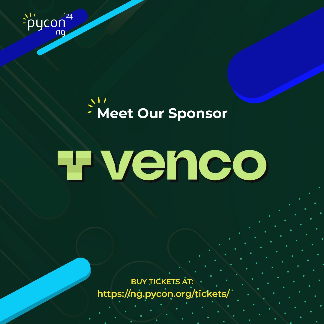 PythonNigeria's tweet photo. Meet our SILVER SPONSOR @vencohq
We're excited to introduce Venco, a cutting-edge platform that revolutionizes facility management for a better living experience!
Learn more about their game-changing technology at https://t.co/2PFqmn4Zfl
#Venco #FacilityManagement #Innovation https://t.co/CXZtVgwHqO