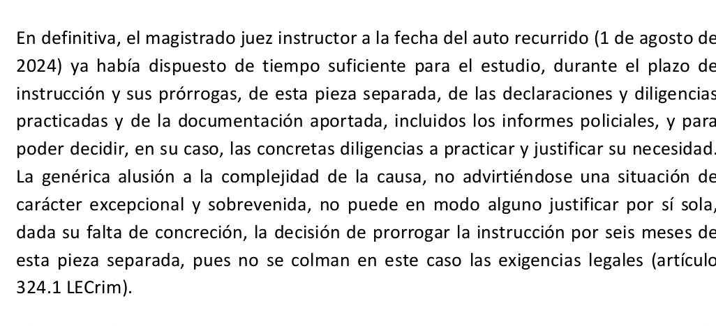 Palacios_Isabel's tweet photo. #Voloh La Audiencia de Barcelona deja sin efecto la prórroga de la instrucción acordada por el juez Joaquin Aguirre y da por finalizada la instrucción de la pieza 2, la de la supuesta trama rusa del #Procés, desde agosto de 2023 | @rtvenoticias @rtvenoticies @telediario_tve https://t.co/BgOvBaLPLe