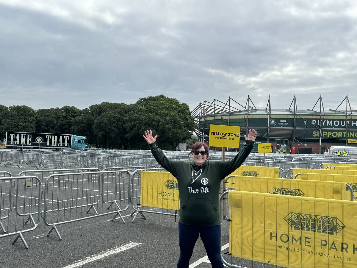 My last journey to Plymouth was the last one I thought I’d ever make, but just look at where we are, the years behind us, we’ve come so far! Woohoo I made it to see you <a href="/takethat/">Take That</a>, <a href="/GaryBarlow/">Gary Barlow</a> <a href="/OfficialMarkO/">Mark Owen</a> #survivor