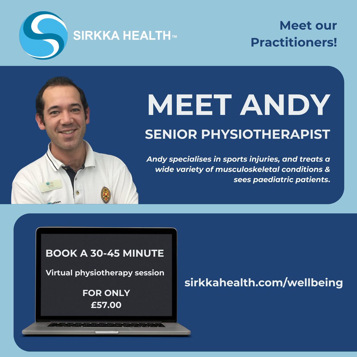 👋 Meet Andy! One of our featured practitioners.
To book an appointment with Andy visit: sirkkahealth.com/wellbeing
Are you a clinic or a practitioner looking to grow your client base and saving costs by using our software?
Contact us today!
#digitalmarketplace #sirkkahealth