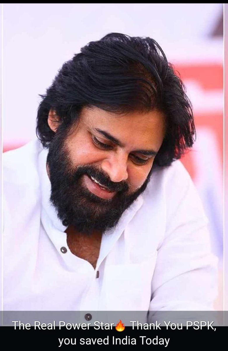 Thq Powerstar <a href="/PawanKalyan/">Pawan Kalyan</a> garu... you saved India today 🙏