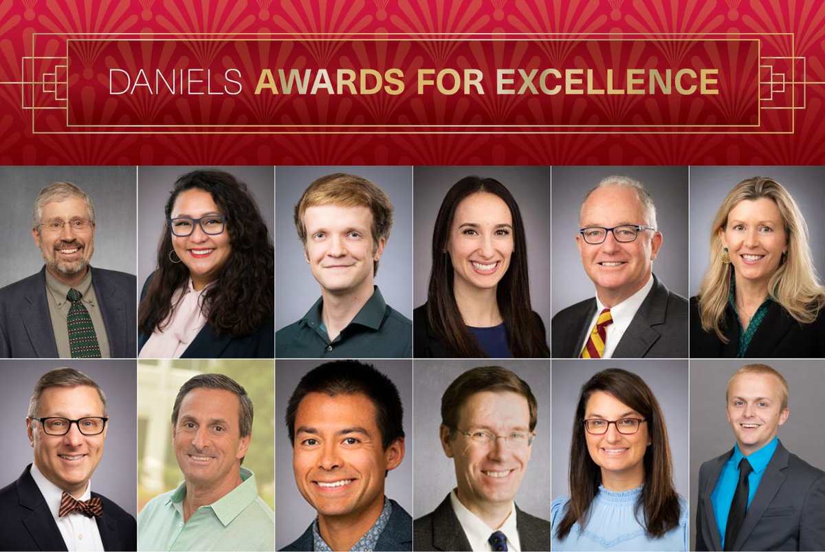 danielsatDU's tweet photo. Every year, the Daniels Awards for Excellence recognizes exceptional faculty and staff who embody leadership, service and dedication. Congratulations to our 2024 winners! 

To read more about each award: https://t.co/glYPMtV7t4 https://t.co/xNKuXRHhM8