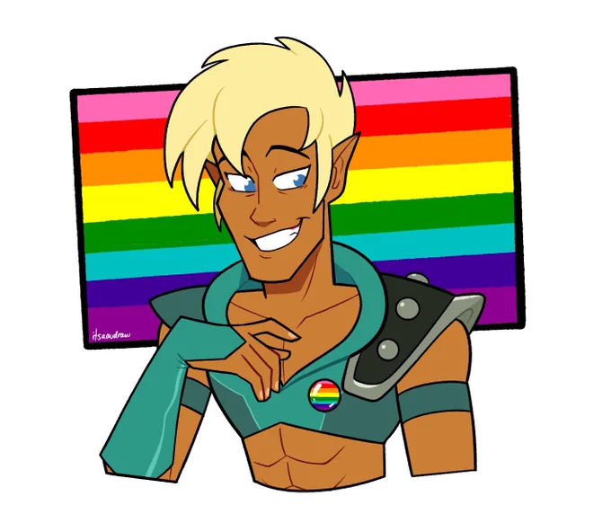 first pride bust of the year goes to xandir from drawn together!one of, if not my first exposure to a gay character in media and while he's not exactly the greatest representation out there, i still have a soft spot for him 
