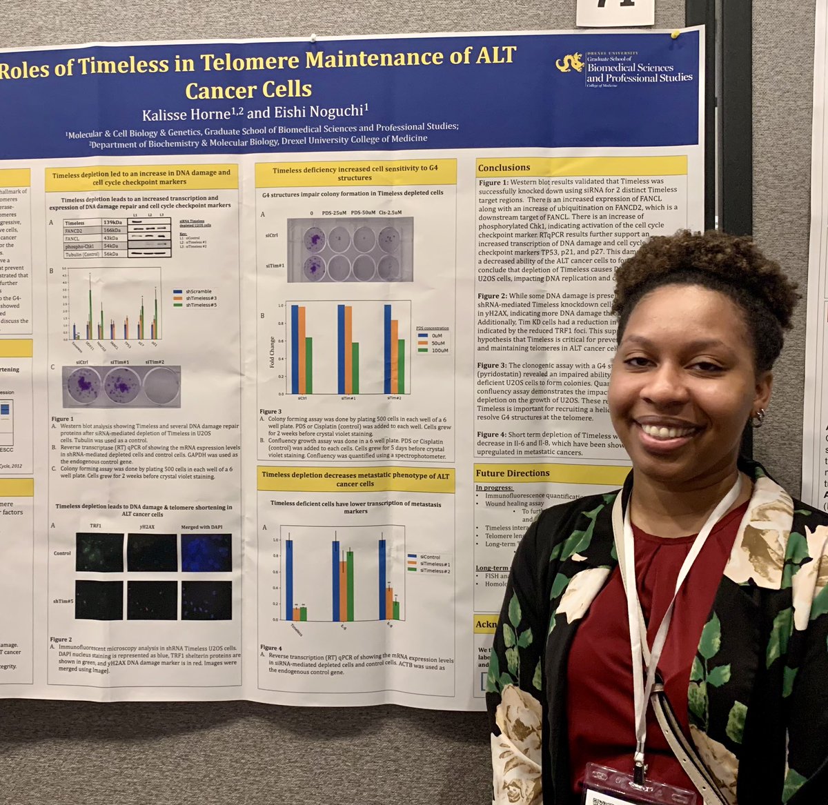 DrexelMCBG (@drexelmcbg) on Twitter photo Kalisse Horne <a href="/NoguchiLab2004/">Noguchi Laboratory</a> <a href="/DrexelMcbg/">DrexelMCBG</a> <a href="/DrexelBiochem/">Drexel Biochemistry & Molecular Biology</a> <a href="/DrexelMedicine/">Drexel University College of Medicine</a> is presenting her latest work on telomere maintenance at AGE 2024 <a href="/americanaging/">American Aging Association</a> 🧬👍🧬 Kalisse Horne <a href="/NoguchiLab2004/">Noguchi Laboratory</a> <a href="/DrexelMcbg/">DrexelMCBG</a> <a href="/DrexelBiochem/">Drexel Biochemistry & Molecular Biology</a> <a href="/DrexelMedicine/">Drexel University College of Medicine</a> is presenting her latest work on telomere maintenance at AGE 2024 <a href="/americanaging/">American Aging Association</a> 🧬👍🧬