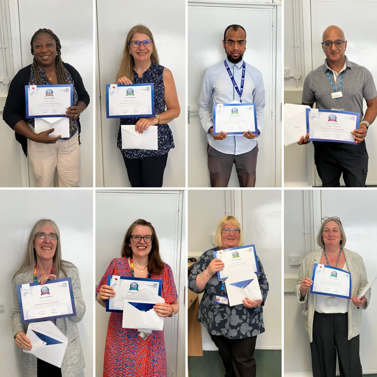 Great to celebrate 190 years of service for 9 colleagues in Learning and Development today <a href="/Leic_hospital/">Leicester's Hospitals</a> @clareteeney another 60 years worth of certificates waiting to go too. We had samosa’s to celebrate :-)