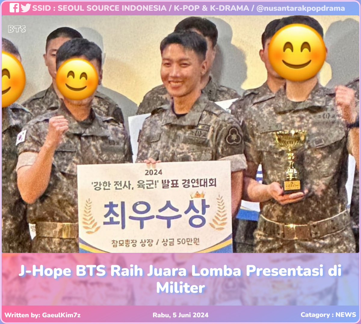 kpopdankdramaid's tweet image. #JHopeWins
#ArmyPride
#SunshineSoldier
#HopefulWarrior
Baca: seoulsourceid.rf.gd/j-hope-bts-rai…
Kim Gaeul 🍂