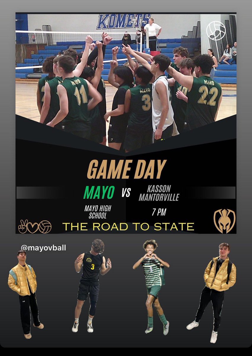 Final home match for the boys!  Come cheer them on as they compete to go to state! 🏐<a href="/KentPekel/">Kent Pekel</a>