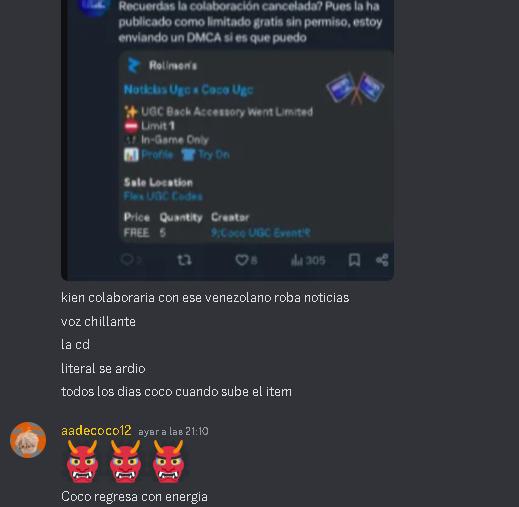 LloronB9293's tweet photo. Más info sobre el tema de Aadecoco y Noticias 

Aadecoco ya solo lo hace por fastidiar a este punto https://t.co/00TJnTjhwB
