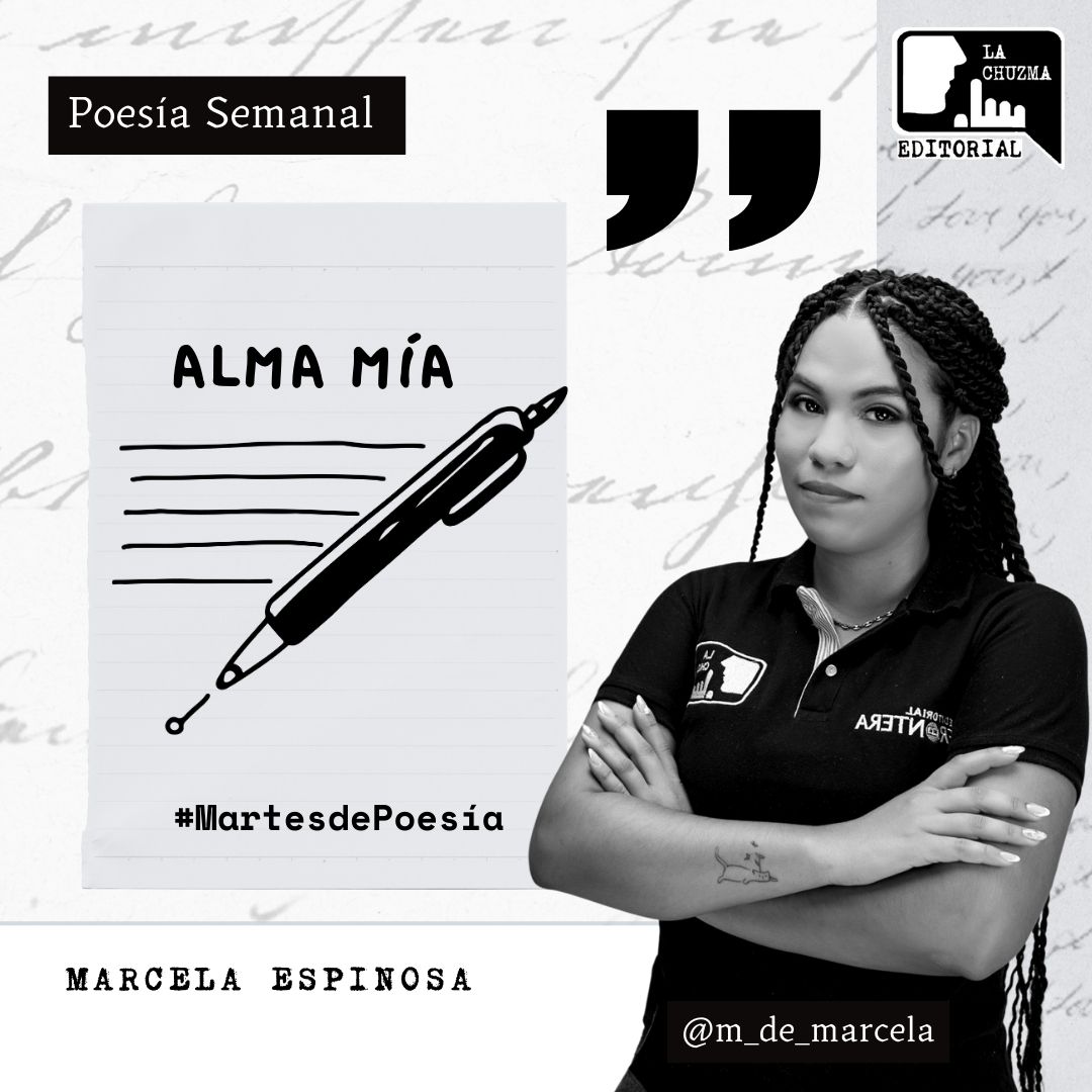 chuzmaeditorial's tweet photo. ✨ Hoy en #MartesDePoesía en #LaChuzmaEditorial te traemos palabras llenas de amor, de emociones y sentimientos que se extienden por el ser. 💖📚
Autora: @m_de_marcela
#POEMARTES #VERSOS #POESÍA #POEMAS #POESÍAMODERLA #LACHUZMAPOEMAS #VERSARTE
https://t.co/DqRSGUuPqr https://t.co/RIT0Lu5Hnv