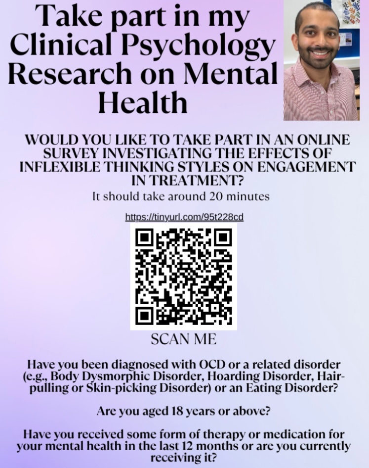 ✨Opportunity to contribute to current research at University of Hertfordshire✨

Should only take 20mins to do. Scan the QR code (you may need to access in a separate web browser) and help with this online survey.