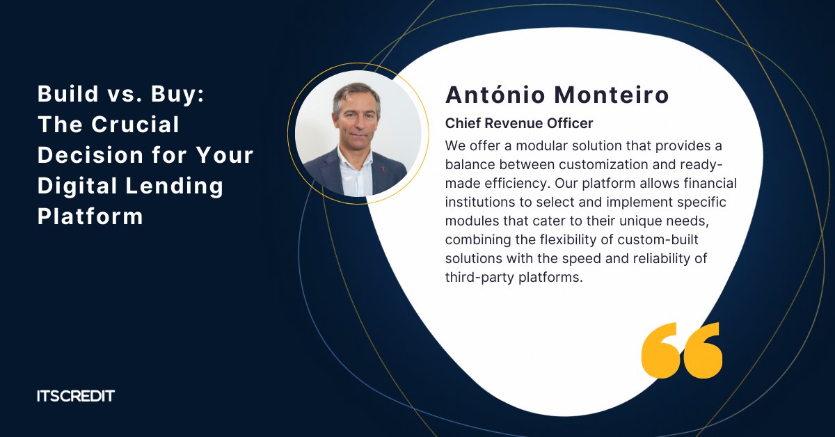 💡 The ongoing build vs. buy debate in lending technology just got a fresh perspective. 
Read our latest blog post to explore the build vs. buy decision-making framework: itscredit.com/news-events/ne…

#LendingTechnology #DigitalLending #BuildVsBuy #ModularSolution