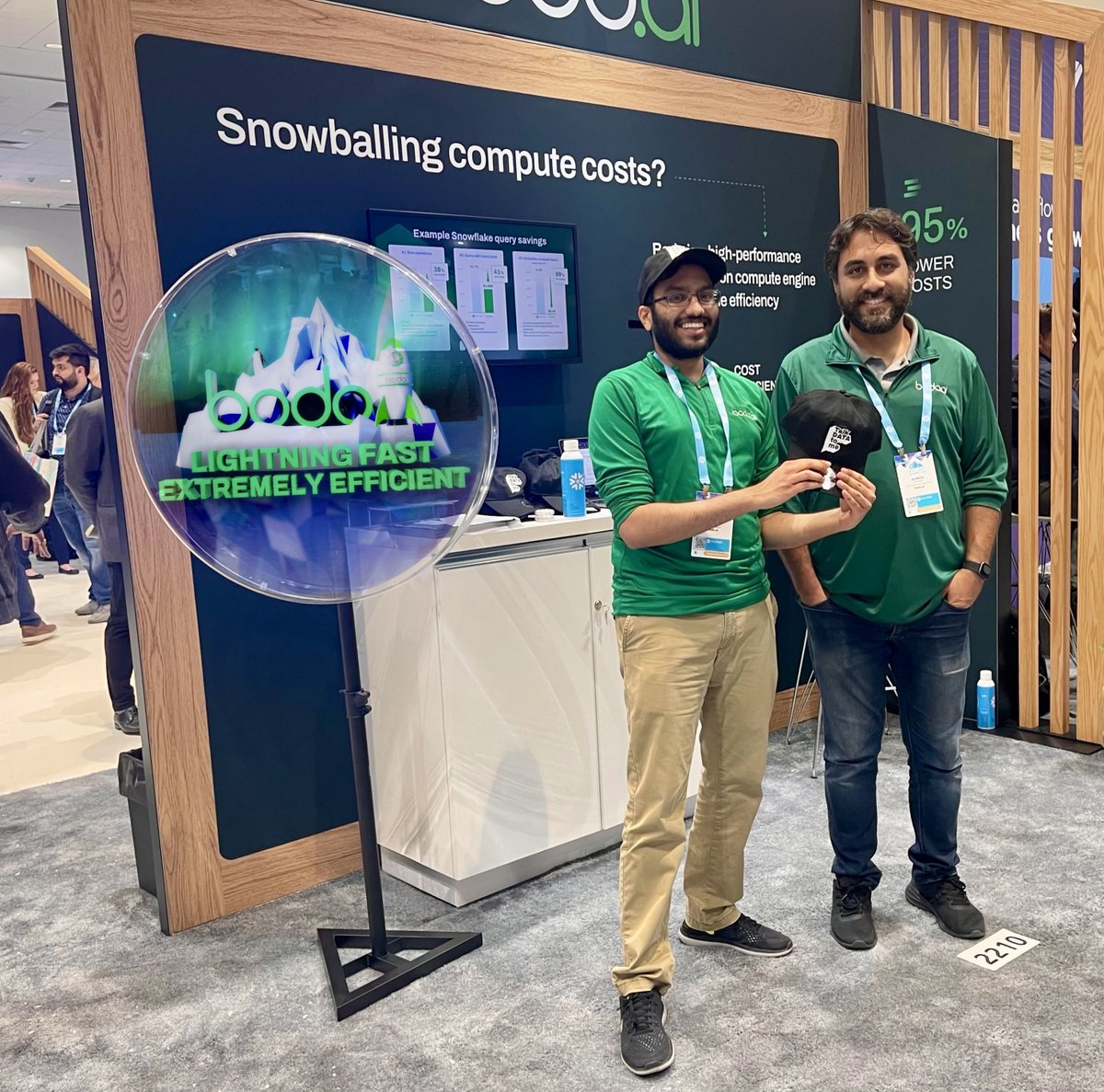 That's a wrap on a successful Day 1 of #SnowflakeSummit. Stop by booth #2210 to learn how Bodo can bring high-performance computing to your most demanding queries #DataCloudSummit.