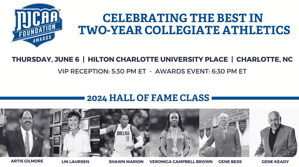 In two days, the <a href="/NJCAA/">NJCAA</a> will have its fourth annual NJCAA Foundation Awards Event, celebrating the best in two-year collegiate athletics!   

The 2024 NJCAA Foundation Hall of Fame Class will be recognized.

Learn more | njcaafoundation.com/general/2023-2…