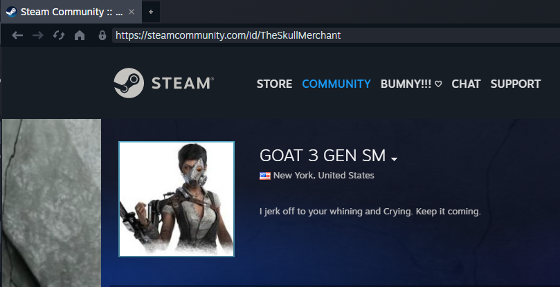 aizawakay's tweet photo. Know it is probably a long shot, but i just had a distasteful interaction after a DBD match a received a threat on my Steam profile afterwards, so if you all wouldn't mind reporting these two for their blatant transphobia that would be great <3 https://t.co/MpJGJa8xWL