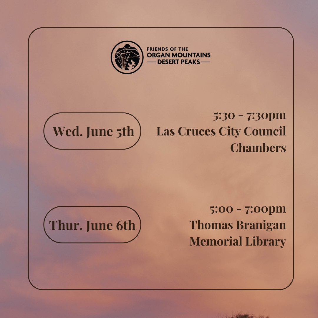 🚨PUBLIC MEETINGS for the OMDP RESOURCE MANAGEMENT PLAN is this week! 🚨 virtual meetings are also being held next week!