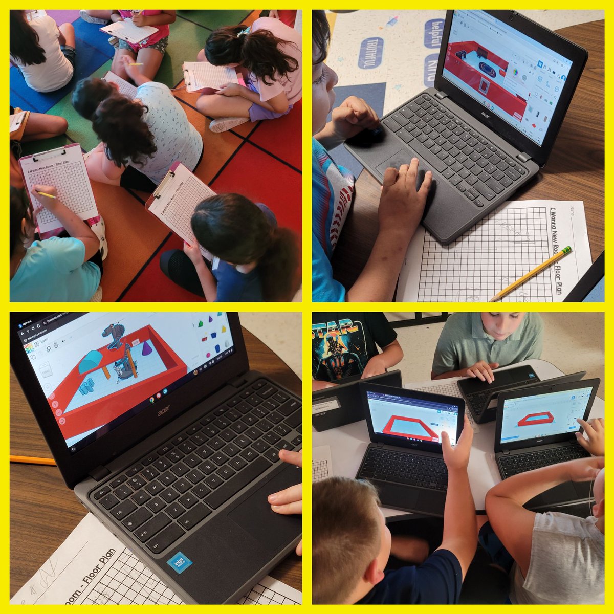 4th grade finished their manufacturing design unit with the I Want A New Room challenge. Students had to imagine and create a floor plan of their ideal bedroom and then create the 3d model in <a href="/tinkercad/">Tinkercad</a> 🎉 #stem #nisdstemlabs #nisdfranklines #kfediscoveryteam