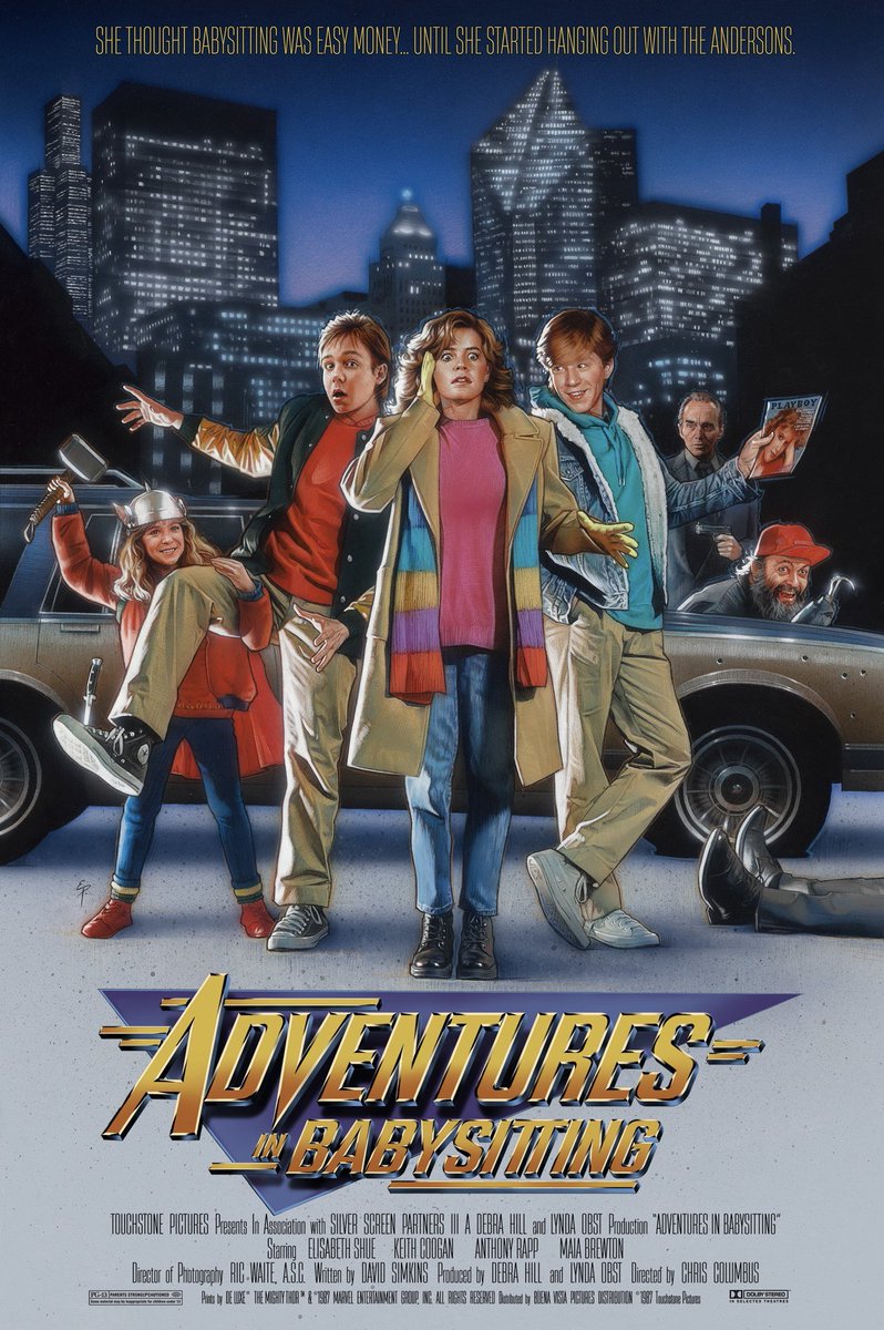 Introducing ADVENTURES IN BABYSITTING! 

artofethanpro.com

APs will be available soon! 

Hand Painted with Acrylics and Prismacolor pencils. 24”x36” on 30”x40” board. 
•
•
•
•
#movieposterart #alternativemovieposter #adventuresinbabysitting