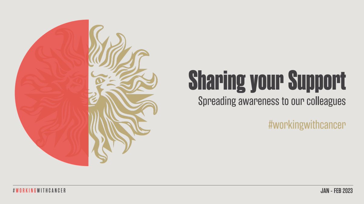 48% of employees who fear telling colleagues about their cancer are also worried
about losing their job.

Support ending the stigma and uncertainty for those with a cancer diagnosis and pledge #workingwithcancer.👇

workingwithcancer.co.uk/2023/01/31/new…

#cancerawareness #makethepledge