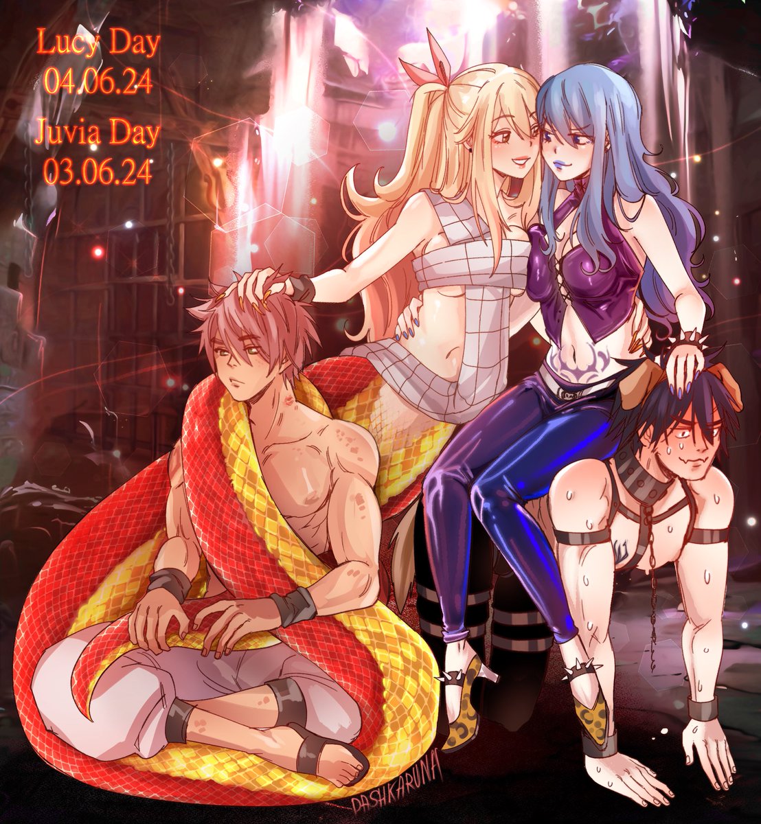 dashkaruna_'s tweet photo. Juvia and Lucy Day 💙💛 
#fairytail #nalu #gruvia #lucyheartfilia #juvialockser https://t.co/glpH6YYcsw