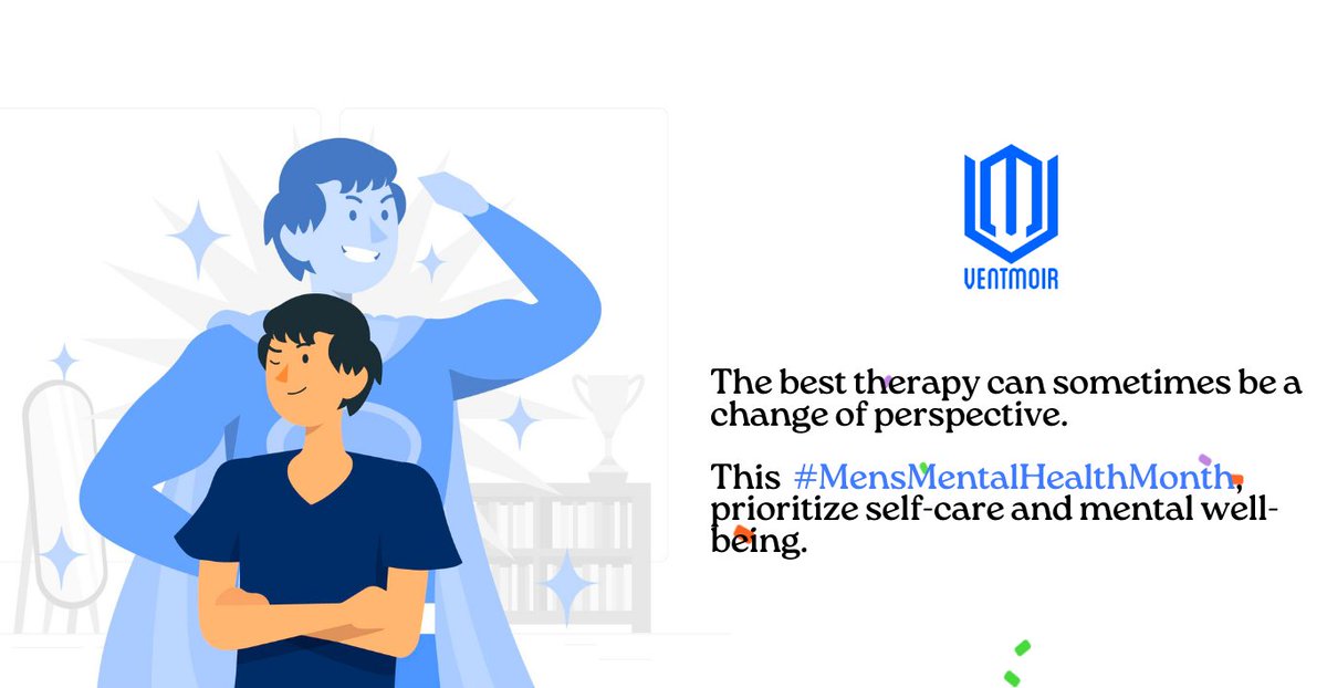 The best therapy can sometimes be a change of perspective. This #MensMentalHealthMonth,  prioritize self-care and mental well-being.

#MentalHealthMatters #MensMentalHealthMonth #MentalHealthAwareness
