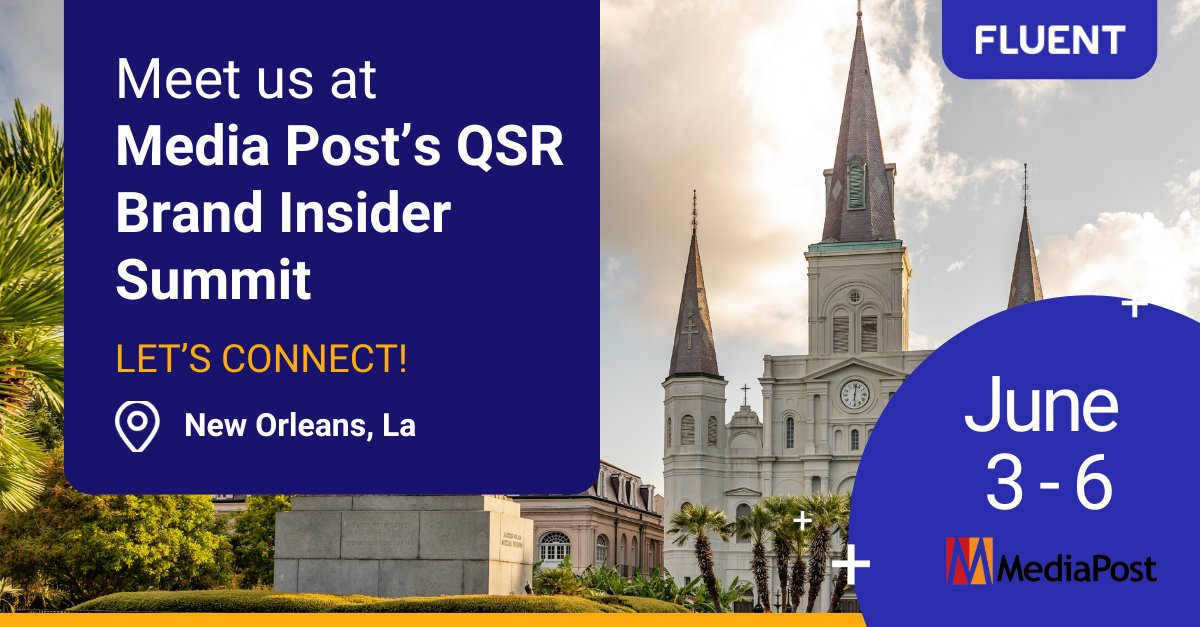 Fluent_HQ's tweet photo. 🍴 Our team is taking over New Orleans with @MediaPost to meet with key players across the QSR landscape. Let us know if we'll see you there!

View our upcoming events ➡ https://t.co/7gn53SokpK

#QSR #NewOrleans #Mediapost https://t.co/Md0qUmC2iZ